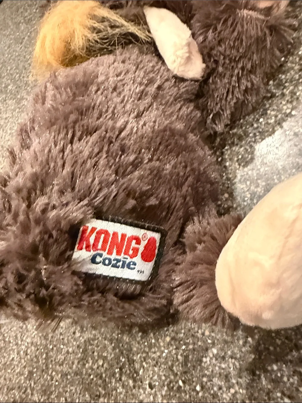 KONG Plush Monkey Dog Toy — Brown/Tan